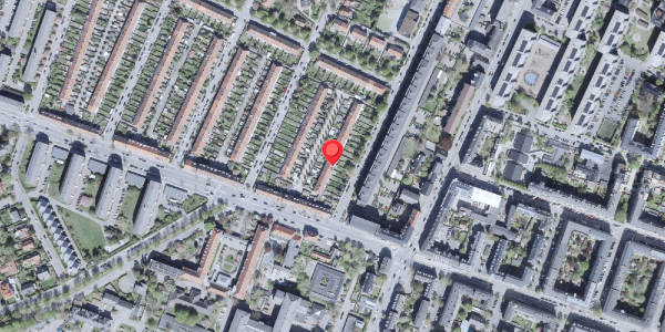 Oversvømmelsesrisiko fra vandløb på Duevej 13, 2000 Frederiksberg