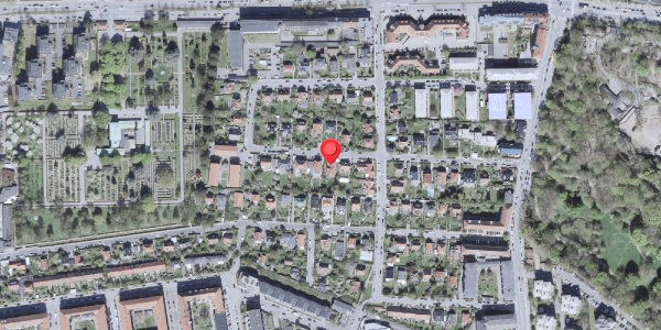 Oversvømmelsesrisiko fra vandløb på Normasvej 21, 2000 Frederiksberg