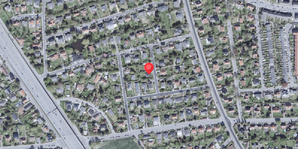 Oversvømmelsesrisiko fra vandløb på Bjergtoften 3, 2900 Hellerup