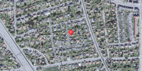 Oversvømmelsesrisiko fra vandløb på Bjergtoften 4, 2900 Hellerup
