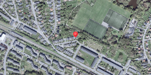 Oversvømmelsesrisiko fra vandløb på Ericastien 2, 2820 Gentofte