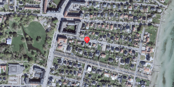 Oversvømmelsesrisiko fra vandløb på Gardes Alle 16, 2900 Hellerup