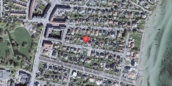 Oversvømmelsesrisiko fra vandløb på Gardes Alle 19, 2900 Hellerup