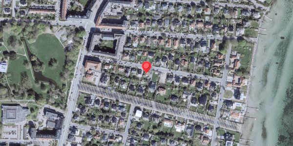 Oversvømmelsesrisiko fra vandløb på Gardes Alle 20, 2900 Hellerup