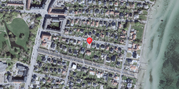 Oversvømmelsesrisiko fra vandløb på Gardes Alle 24, 2900 Hellerup