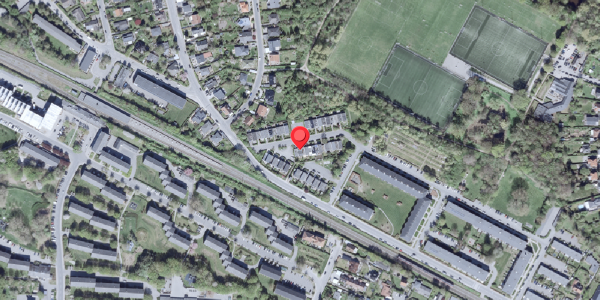 Oversvømmelsesrisiko fra vandløb på Ericastien 13, 2820 Gentofte