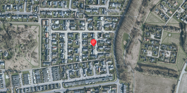 Oversvømmelsesrisiko fra vandløb på Hovmarken 21, 2640 Hedehusene