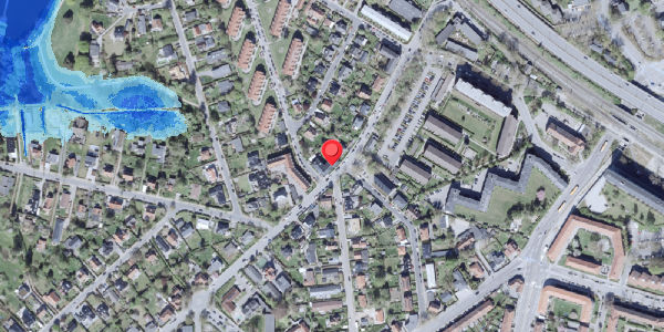 Oversvømmelsesrisiko fra vandløb på Gammel Bagsværdvej 22, 1. tv, 2800 Kongens Lyngby