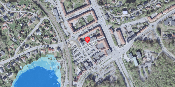 Oversvømmelsesrisiko fra vandløb på Holte Midtpunkt 8, 2840 Holte