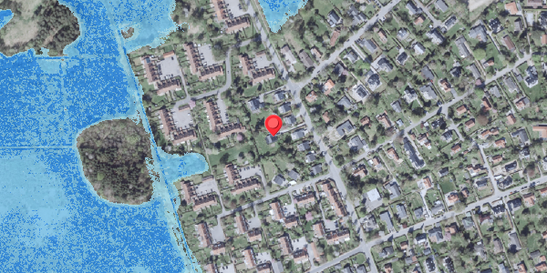 Oversvømmelsesrisiko fra vandløb på Parcelvej 52, 2840 Holte