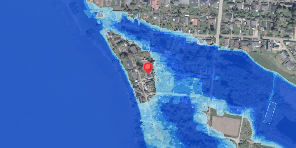 Oversvømmelsesrisiko fra vandløb på Irisvej 1, 3200 Helsinge