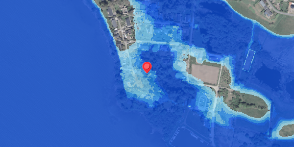 Oversvømmelsesrisiko fra vandløb på Irisvej 9, 3200 Helsinge