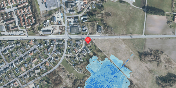 Oversvømmelsesrisiko fra vandløb på Mosebuen 16, . , 3550 Slangerup