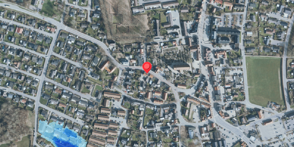 Oversvømmelsesrisiko fra vandløb på Strandstræde 9, 3550 Slangerup