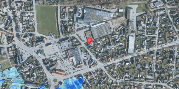 Oversvømmelsesrisiko fra vandløb på Øvej 1, 3550 Slangerup