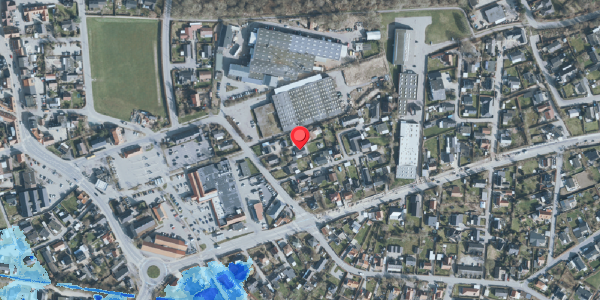 Oversvømmelsesrisiko fra vandløb på Øvej 3A, 3550 Slangerup