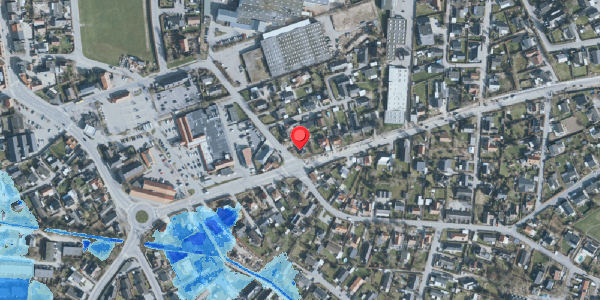 Oversvømmelsesrisiko fra vandløb på Øvej 9, 3550 Slangerup