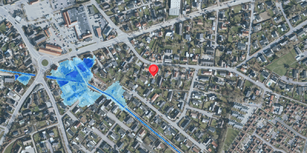 Oversvømmelsesrisiko fra vandløb på Øvej 12, 3550 Slangerup