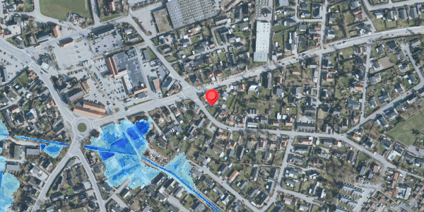 Oversvømmelsesrisiko fra vandløb på Øvej 13, 3550 Slangerup