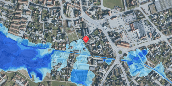 Oversvømmelsesrisiko fra vandløb på Åvej 8, 3550 Slangerup