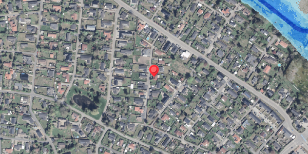 Oversvømmelsesrisiko fra vandløb på Ericavej 9, 4040 Jyllinge