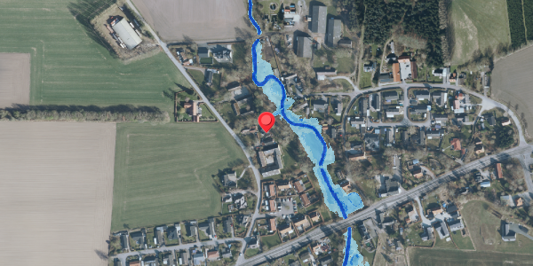 Oversvømmelsesrisiko fra vandløb på Bøgedevej 8A, 4100 Ringsted