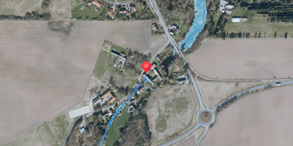Oversvømmelsesrisiko fra vandløb på Dyndetvej 1, . , 4140 Borup