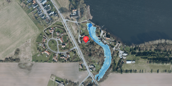 Oversvømmelsesrisiko fra vandløb på Kimmerslevvej 15, . , 4140 Borup
