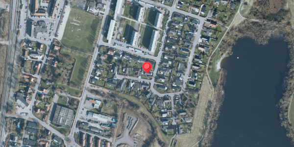Oversvømmelsesrisiko fra vandløb på Krotoften 14, 4140 Borup