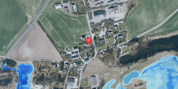 Oversvømmelsesrisiko fra vandløb på Kulerupvej 8, 4140 Borup