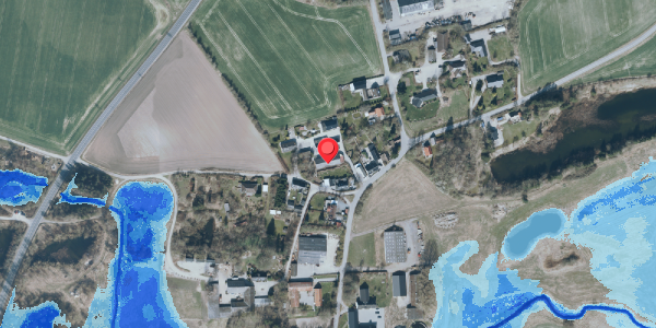 Oversvømmelsesrisiko fra vandløb på Kulerupvej 24, 4140 Borup
