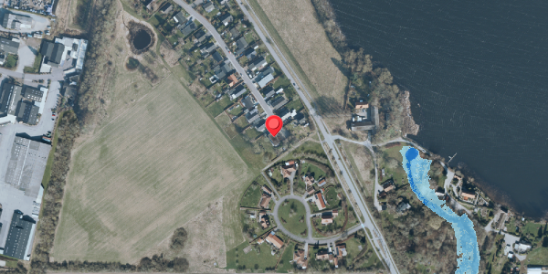 Oversvømmelsesrisiko fra vandløb på Kymervej 42, . , 4140 Borup