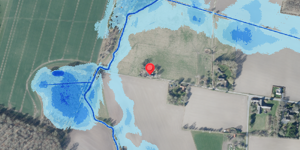 Oversvømmelsesrisiko fra vandløb på Nyvangsvej 85, 4100 Ringsted