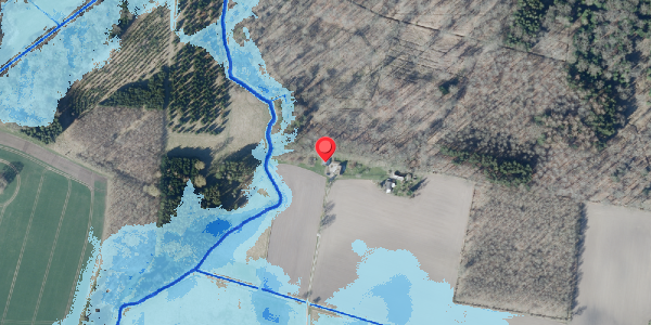 Oversvømmelsesrisiko fra vandløb på Nyvangsvej 87A, 4100 Ringsted