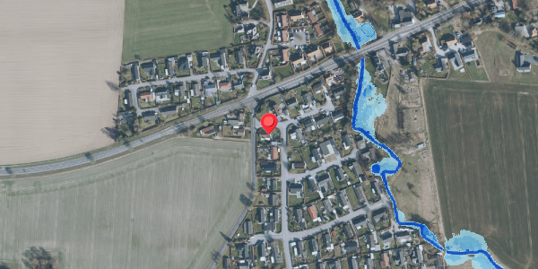 Oversvømmelsesrisiko fra vandløb på Parcelvej 2, 4100 Ringsted