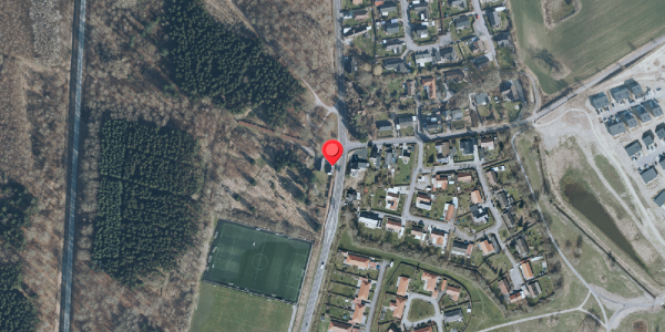 Oversvømmelsesrisiko fra vandløb på Ryeskovvej 1, 4140 Borup