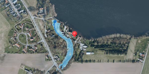 Oversvømmelsesrisiko fra vandløb på Slusevej 1B, . , 4140 Borup