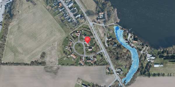 Oversvømmelsesrisiko fra vandløb på Sveibogen 9, 4140 Borup