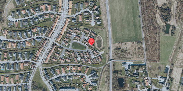 Oversvømmelsesrisiko fra vandløb på Ærtemarken 41, 4140 Borup