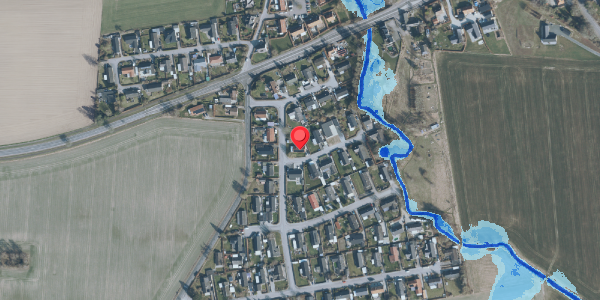 Oversvømmelsesrisiko fra vandløb på Ådalsvej 1, 4100 Ringsted