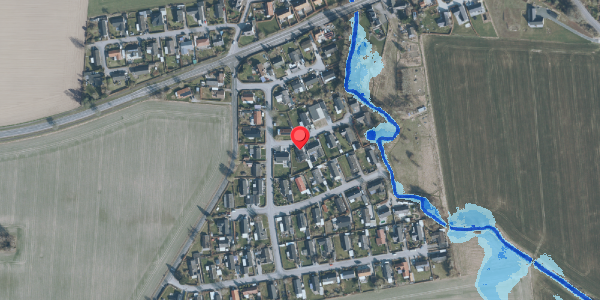 Oversvømmelsesrisiko fra vandløb på Ådalsvej 4, 4100 Ringsted