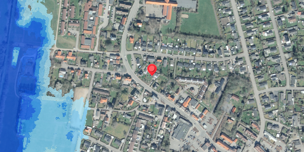 Oversvømmelsesrisiko fra vandløb på Algade 48, 4281 Gørlev