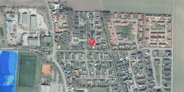 Oversvømmelsesrisiko fra vandløb på Egetoften 2, 4281 Gørlev
