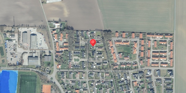 Oversvømmelsesrisiko fra vandløb på Egetoften 14, 4281 Gørlev