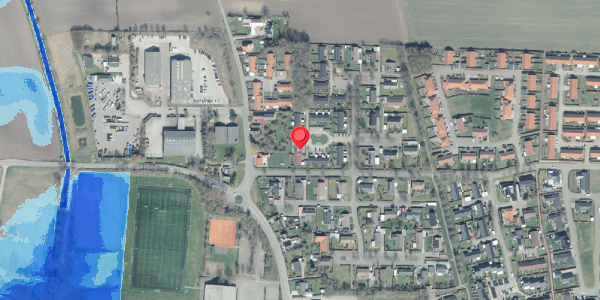Oversvømmelsesrisiko fra vandløb på Egetoften 15, 4281 Gørlev