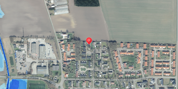 Oversvømmelsesrisiko fra vandløb på Egetoften 24, 4281 Gørlev
