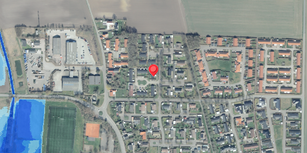 Oversvømmelsesrisiko fra vandløb på Egetoften 29, 4281 Gørlev