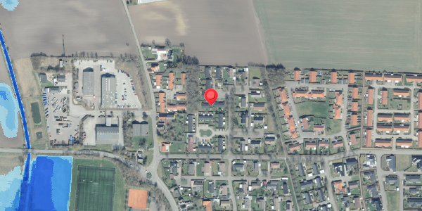 Oversvømmelsesrisiko fra vandløb på Egetoften 39, 4281 Gørlev