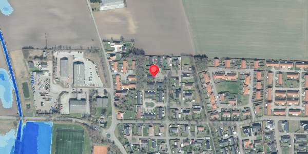 Oversvømmelsesrisiko fra vandløb på Egetoften 43, 4281 Gørlev