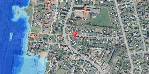 Oversvømmelsesrisiko fra vandløb på Tornager 2, 4281 Gørlev